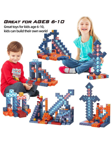 Bloques Magnéticos de Construcción JauniQ 54 Piezas 2cm