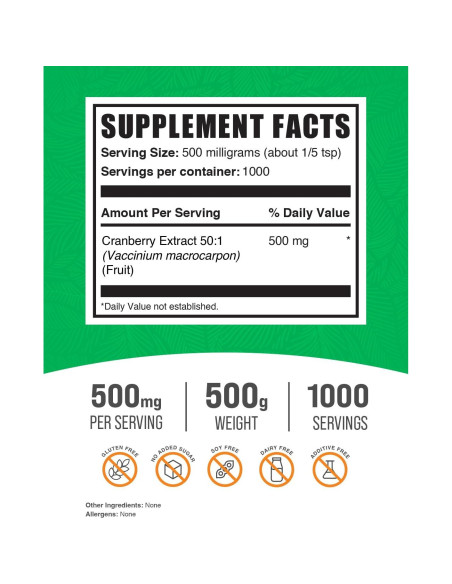 Polvo de Extracto de Arándano BulkSupplements 500g - Vegano y Sin Gluten Polvo de Extracto de Arándano BulkSupplements 500g - Vegano y Sin Gluten