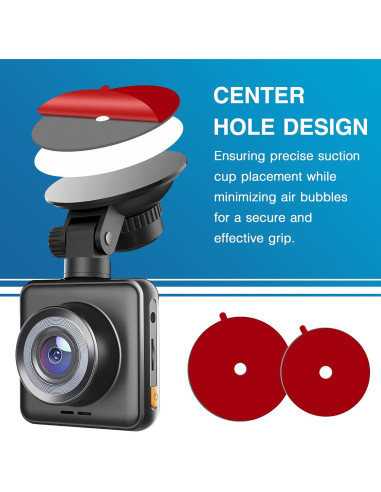 Pad Adhesivo Doble Cara 5.6 cm y 6.6 cm para Soporte de Cámara