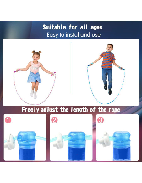 Cuerda de Salto LED YongnKids Ajustable 2.13m para Niños Cuerda de Salto LED YongnKids Ajustable 2.13m para Niños