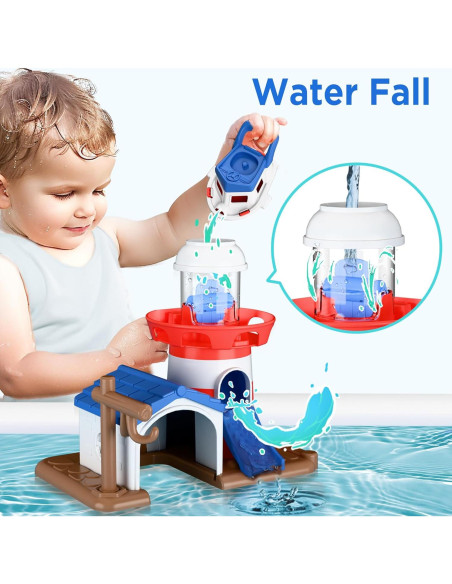 Set de Juguetes de Baño iPlay, iLearn Faro para Niños 18 Meses Set de Juguetes de Baño iPlay, iLearn Faro para Niños 18 Meses