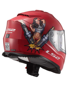 Casco de Motocicleta LS2 Asalto con Protector Solar - X-Pequeño 2