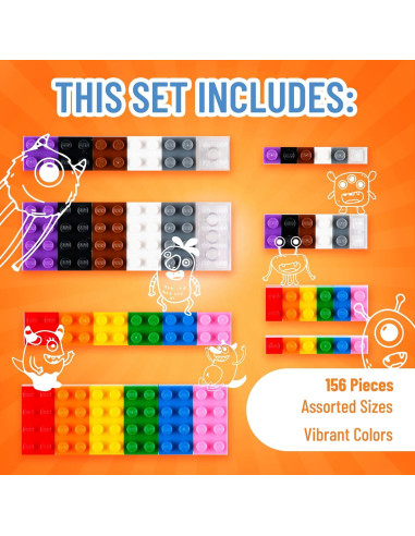Kit de Construcción de Juguete Strictly Briks 156 Piezas