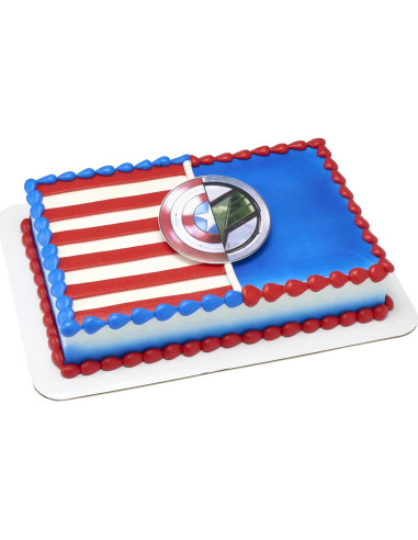 Topper de pastel Marvel Capitán América y Falcon DecoPac