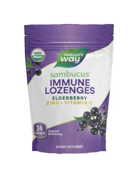 Lozenges Inmunes Sambucus Nature's Way 24 Unidades Zinc Vitamina C Lozenges Inmunes Sambucus Nature's Way 24 Unidades Zinc Vitamina C