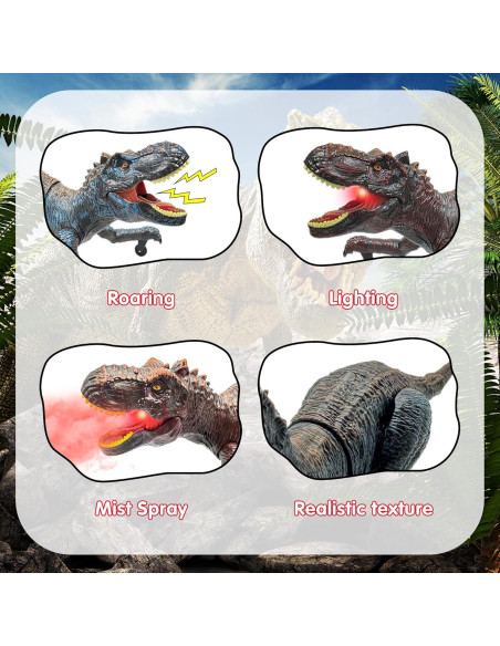 Dinosaurio RC T-Rex Moskido 35.1x17.3x14.5cm Marrón Dinosaurio RC T-Rex Moskido 35.1x17.3x14.5cm Marrón