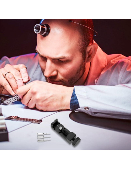 Kit de Herramientas para Ajuste de Eslabones de Reloj Ranjaner Kit de Herramientas para Ajuste de Eslabones de Reloj Ranjaner