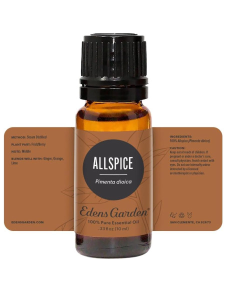 Aceite Esencial de Pimiento Allspice Edens Garden 10 ml 100% Puro Aceite Esencial de Pimiento Allspice Edens Garden 10 ml 100% Puro