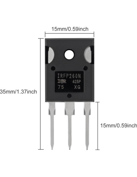 Transistores MOSFET N-Canal ACEIRMC IRFP260 50A 200V 20pcs Transistores MOSFET N-Canal ACEIRMC IRFP260 50A 200V 20pcs