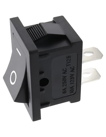 Interruptor de Palanca SPST ZUPAYIPA 15 Pcs 6A 250V Negro Interruptor de Palanca SPST ZUPAYIPA 15 Pcs 6A 250V Negro
