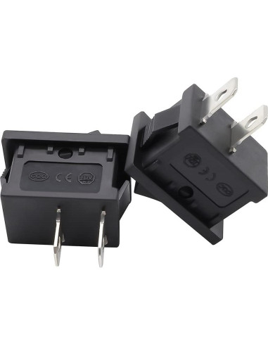 Interruptor de Palanca SPST ZUPAYIPA 15 Pcs 6A 250V Negro