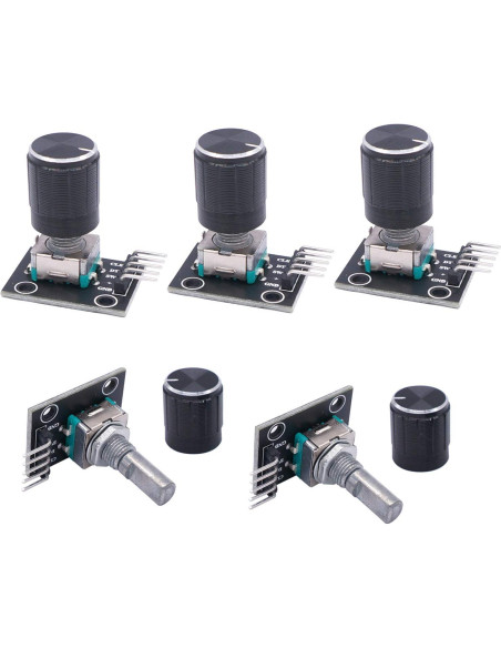 Módulo Codificador Rotativo Taiss KY-040 5V 5 Piezas Módulo Codificador Rotativo Taiss KY-040 5V 5 Piezas