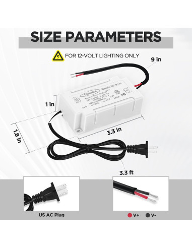 Controlador LED Regulable 12V 24W NAWVACE con Enchufe