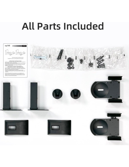 Soportes de Pared para Altavoces Suptek - Ajustables 25kg, 2 Piezas Soportes de Pared para Altavoces Suptek - Ajustables 25kg, 2 Piezas