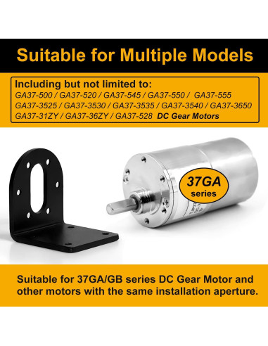 Juego de Soporte de Motor DC 37mm Mrosnail - Hierro Antioxidante