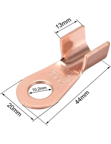 Terminales de Crimpado de Cobre uxcell OT-200A 200A 5pcs