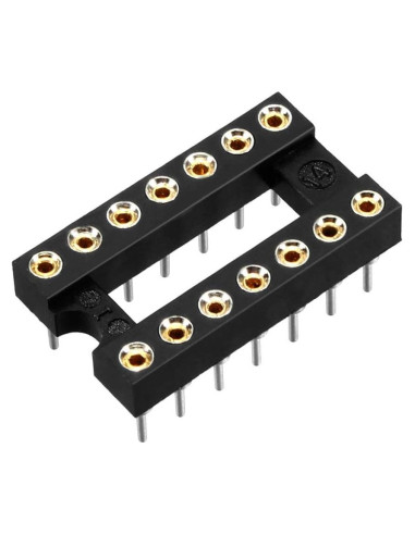 Adaptador Zócalo DIP IC uxcell 14 Pines 2.54mm Soldadura