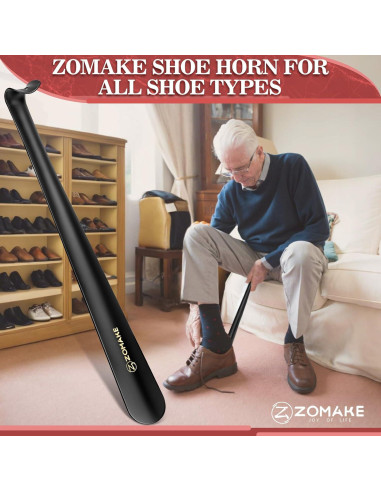 Cuerno de Zapato Largo ZOMAKE 42 cm para Personas Mayores