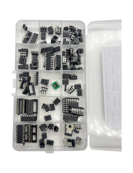 Asortimento 150 Pcs IC Mustpoint - Fotocopladores, Amplificadores y Más Asortimento 150 Pcs IC Mustpoint - Fotocopladores, Amplificadores y Más