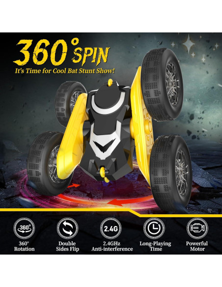 Coche RC Acrobático NQD Bat 4WD 360 con Luces LED Coche RC Acrobático NQD Bat 4WD 360 con Luces LED