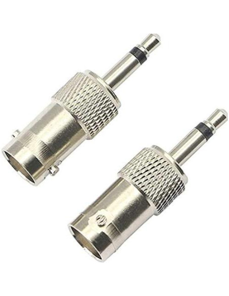 Adaptador BNC a 3.5mm Mono XMSJSIY - 4 Pack Niquelado Adaptador BNC a 3.5mm Mono XMSJSIY - 4 Pack Niquelado