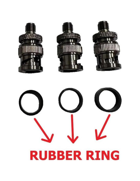 Adaptador Coaxial SMA Femenino a BNC Masculino 3-Pack - Chiko Adaptador Coaxial SMA Femenino a BNC Masculino 3-Pack - Chiko