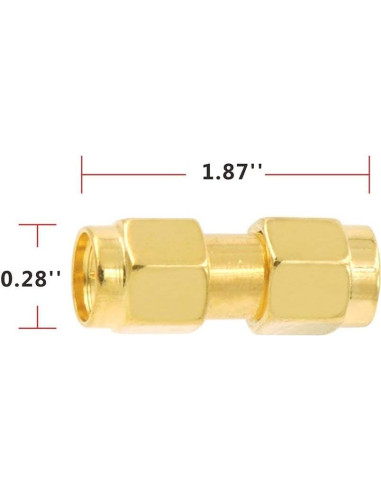 Conectores SMA Macho VCE Paquete de 3 para Antena y WiFi