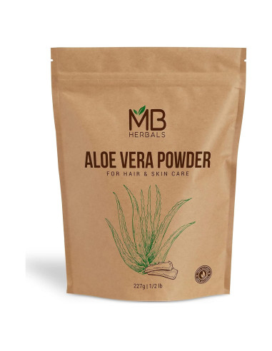 Polvo de Aloe Vera MB Herbals 227g - Hidratante Natural