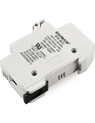 Portafusibles RT18-32 Baomain con 10 Fusibles Cerámicos 2A