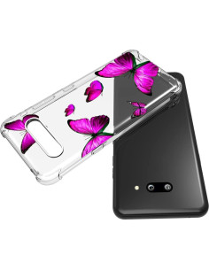 Funda TPU Rosa Mariposa para LG V60 ThinQ 5G - Protección Ligera 2