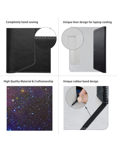 Funda de cuero PU para Lenovo ThinkPad X1 Carbon 14" - Galaxia