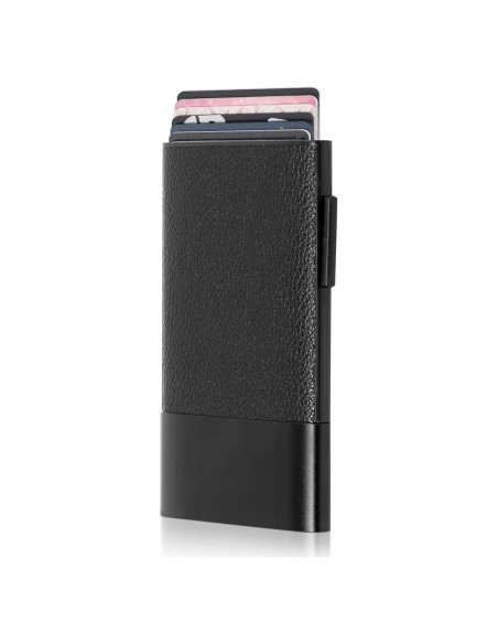 Cartera Minimalista Fidelo para Hombres - Protección RFID - Negra Cartera Minimalista Fidelo para Hombres - Protección RFID - Negra