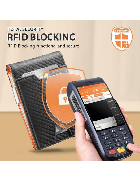 Cartera Slim RFID GSOIAX para Hombre en Fibra de Carbono Cartera Slim RFID GSOIAX para Hombre en Fibra de Carbono