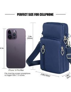 Bolso Cruzado Pequeño para Mujer Universal Pouch Azul 2