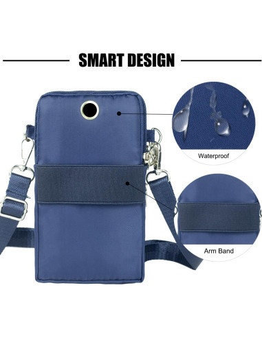 Bolso Cruzado Pequeño para Mujer Universal Pouch Azul