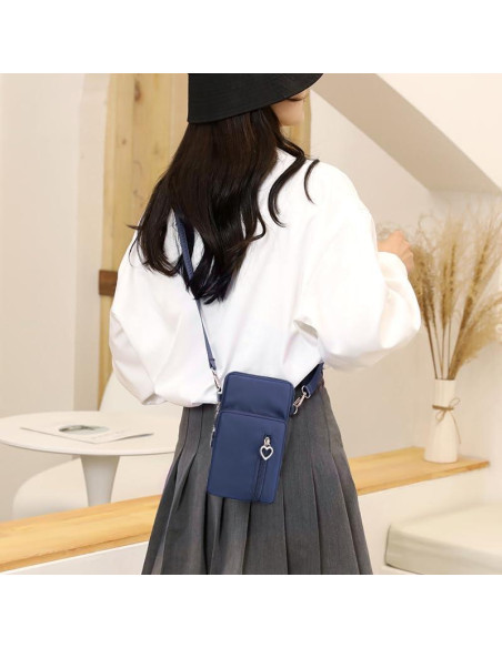 Bolso Cruzado Pequeño para Mujer Universal Pouch Azul Bolso Cruzado Pequeño para Mujer Universal Pouch Azul