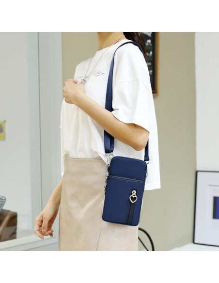 Bolso Cruzado Pequeño para Mujer Universal Pouch Azul Bolso Cruzado Pequeño para Mujer Universal Pouch Azul
