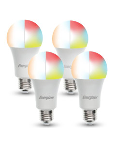 Bombilla LED Inteligente Energizer Connect A19 RGB - Paquete de 4