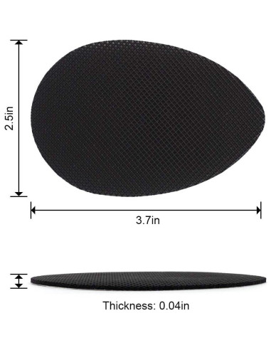 Almohadillas Antideslizantes Dr. Shoesert - 3 Pares, Negro