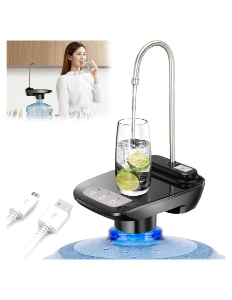 Dispensador de Agua Eléctrico YIK TUNG 3.8-18.9L USB Recargable Dispensador de Agua Eléctrico YIK TUNG 3.8-18.9L USB Recargable
