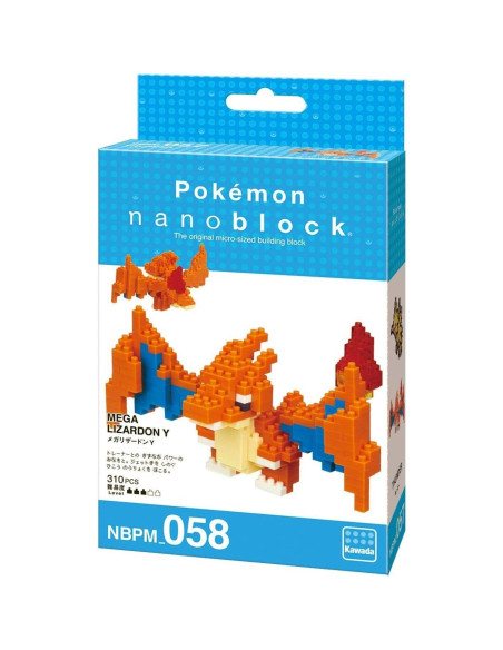 Nanoblock Mega Charizard Y Pokemon 310 Piezas 6x10.8x7.6cm Nanoblock Mega Charizard Y Pokemon 310 Piezas 6x10.8x7.6cm