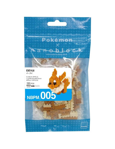 Nanoblock - Set de 3 Pokémon Mewtwo, Eevee y Squirtle