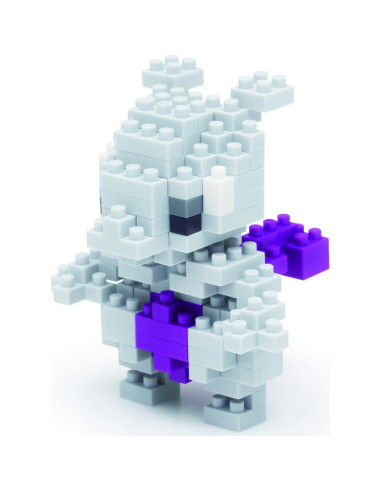 Nanoblock - Set de 3 Pokémon Mewtwo, Eevee y Squirtle