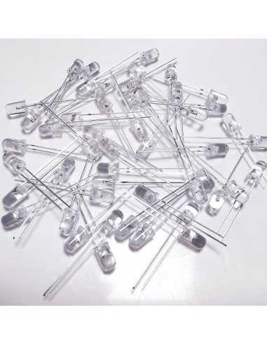 Kit 120 Diodos LED 3mm Brillo Alto Rojo Fly Sky