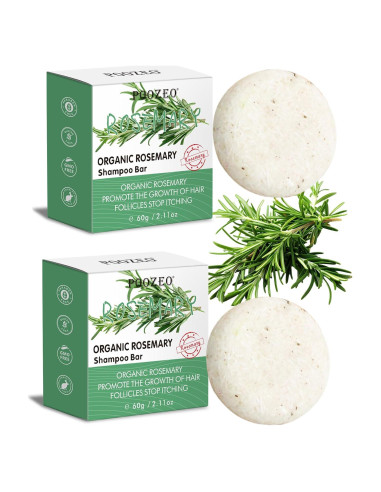 Pack de 2 Jabones Sólidos de Champú de Romero - 140g