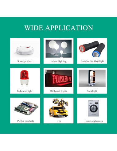 Kit 120 Diodos LED 3mm Brillo Alto Rojo Fly Sky