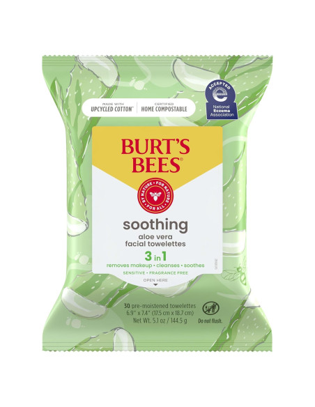 Toallitas Faciales Burt's Bees Aloe Vera 30 Unidades Piel Sensible Toallitas Faciales Burt's Bees Aloe Vera 30 Unidades Piel Sensible
