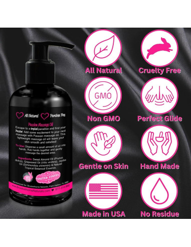 Aceite de Masaje Passion Set 2 Piezas Limón Crme & Paraíso Tropical