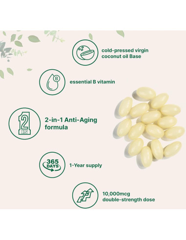 Biotina 10,000mcg Micro Ingredients con Ácido Hialurónico 25mg