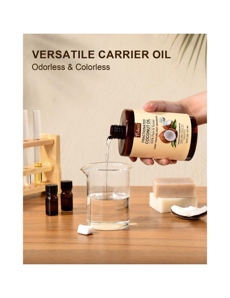 Aceite de Coco Fraccionado Yoken 500 ml - Hidratante Piel y Cabello Aceite de Coco Fraccionado Yoken 500 ml - Hidratante Piel y Cabello
